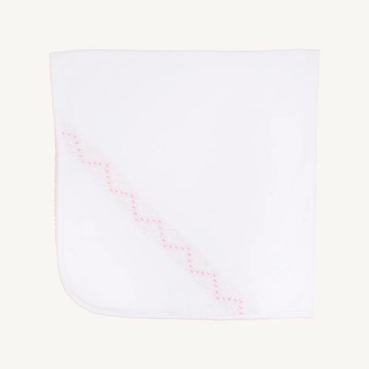 Sweetly Smocked Blessing Blanket | Pink