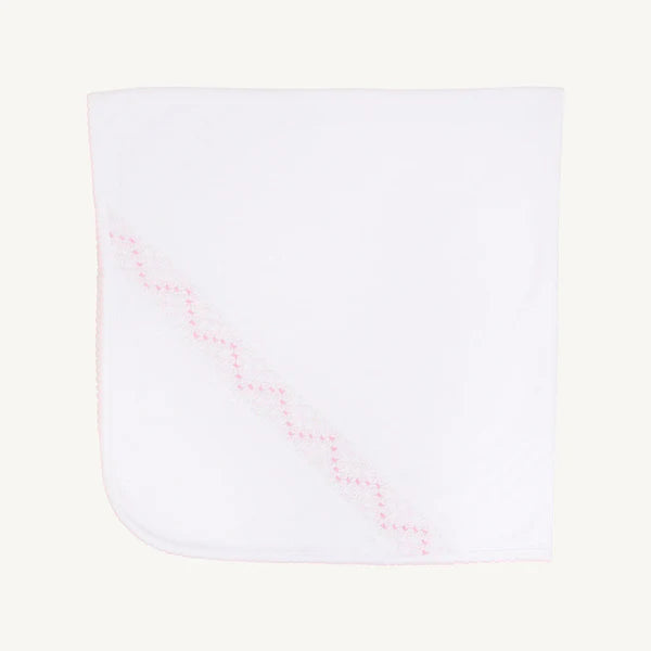 Sweetly Smocked Blessing Blanket | Pink