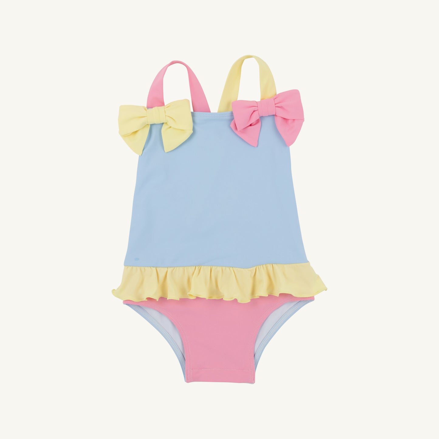 Taylor Bay Bathing Suit | Beale Street Blue w/Hamptons Hot Pink
