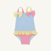 Taylor Bay Bathing Suit | Beale Street Blue w/Hamptons Hot Pink