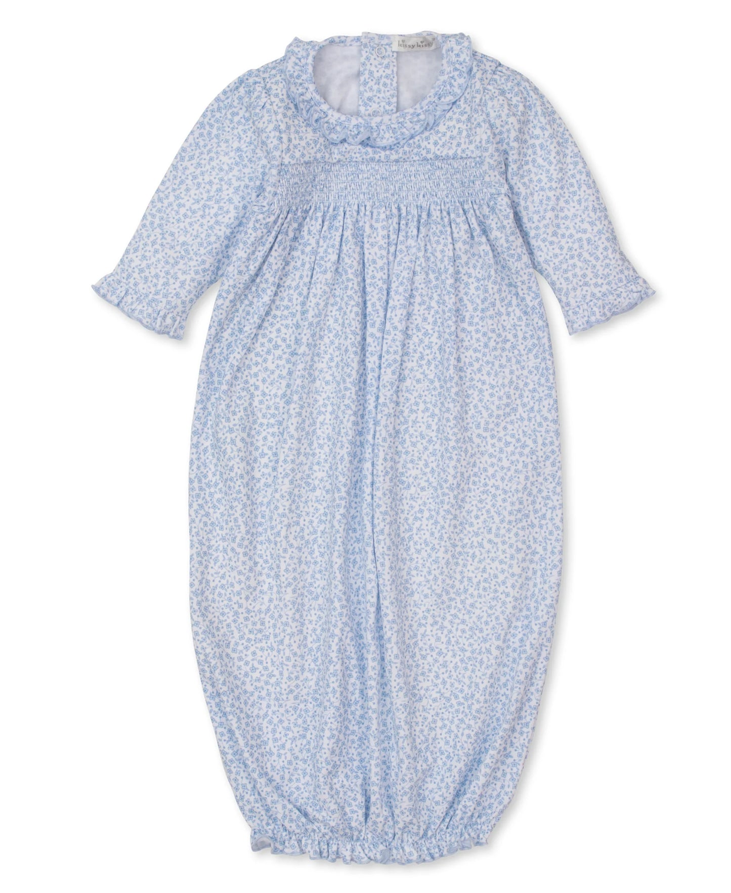 Petite Blooms Convertible Gown Light Blue