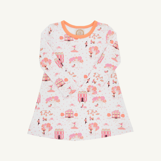Long Sleeve Polly Play Dress | Heavy Weight | Fall on Fincastle Rd/ Seashore Sherbert