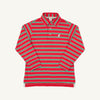 Prim and Proper Polo LS Pima | Richmond Red/Kiawah Kelly Green/Palmetto Pearl
