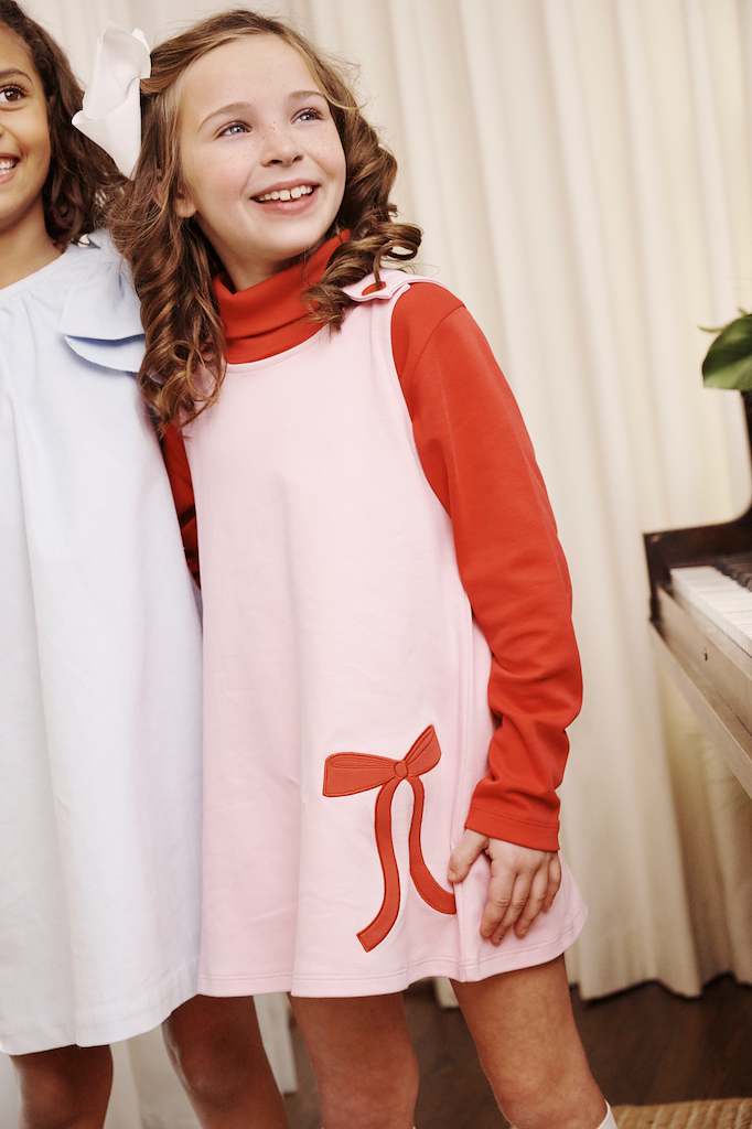 Juliet Jumper | Pima | Pier Party Pink/Richmond Red/Bow