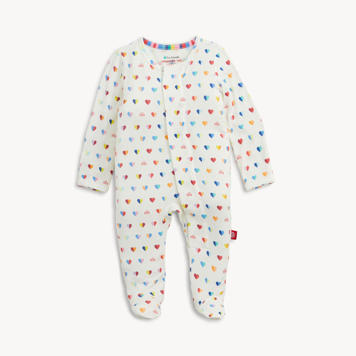 Branded Heart Modal Footie/Coverall