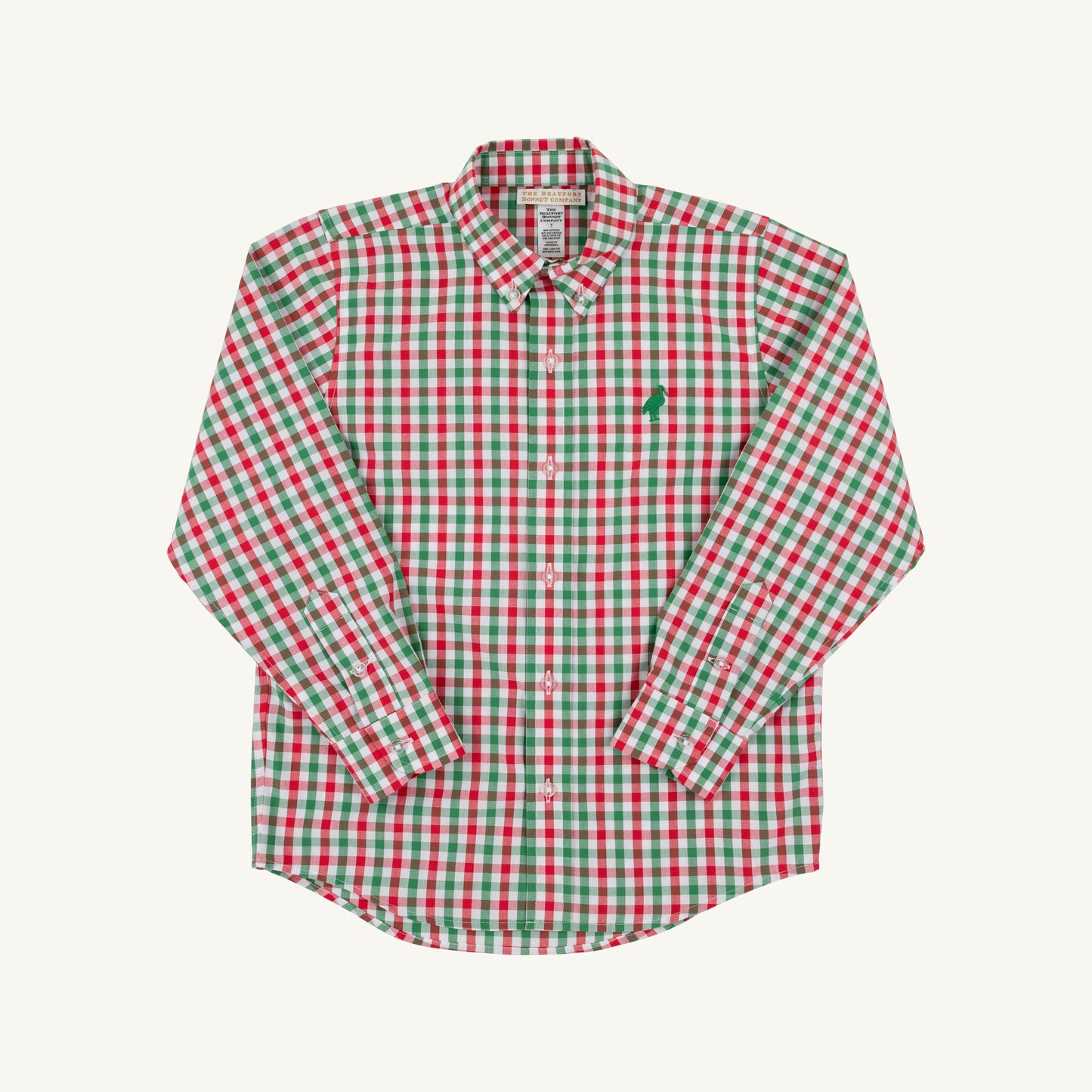 Dean's List Dress Shirt | Richmond Red and Kiawah Kelly Green Gingham
