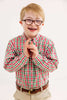 Dean's List Dress Shirt | Richmond Red and Kiawah Kelly Green Gingham