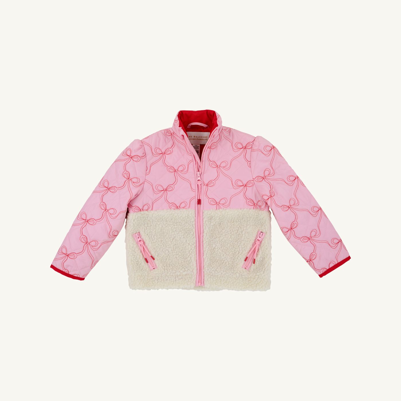 Cate Coat | Bluffton Bows (Richmond Red)/Palmetto Pearl