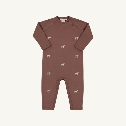 Rayburn Romper | Pima | Gray Bay Brown/ Horse