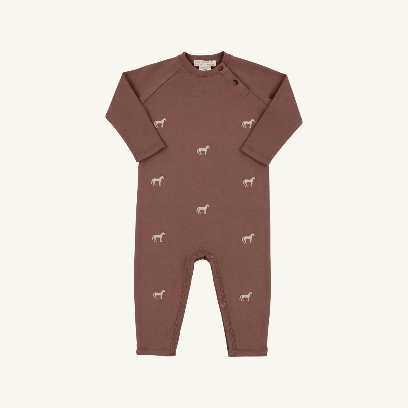 Rayburn Romper | Pima | Gray Bay Brown/ Horse