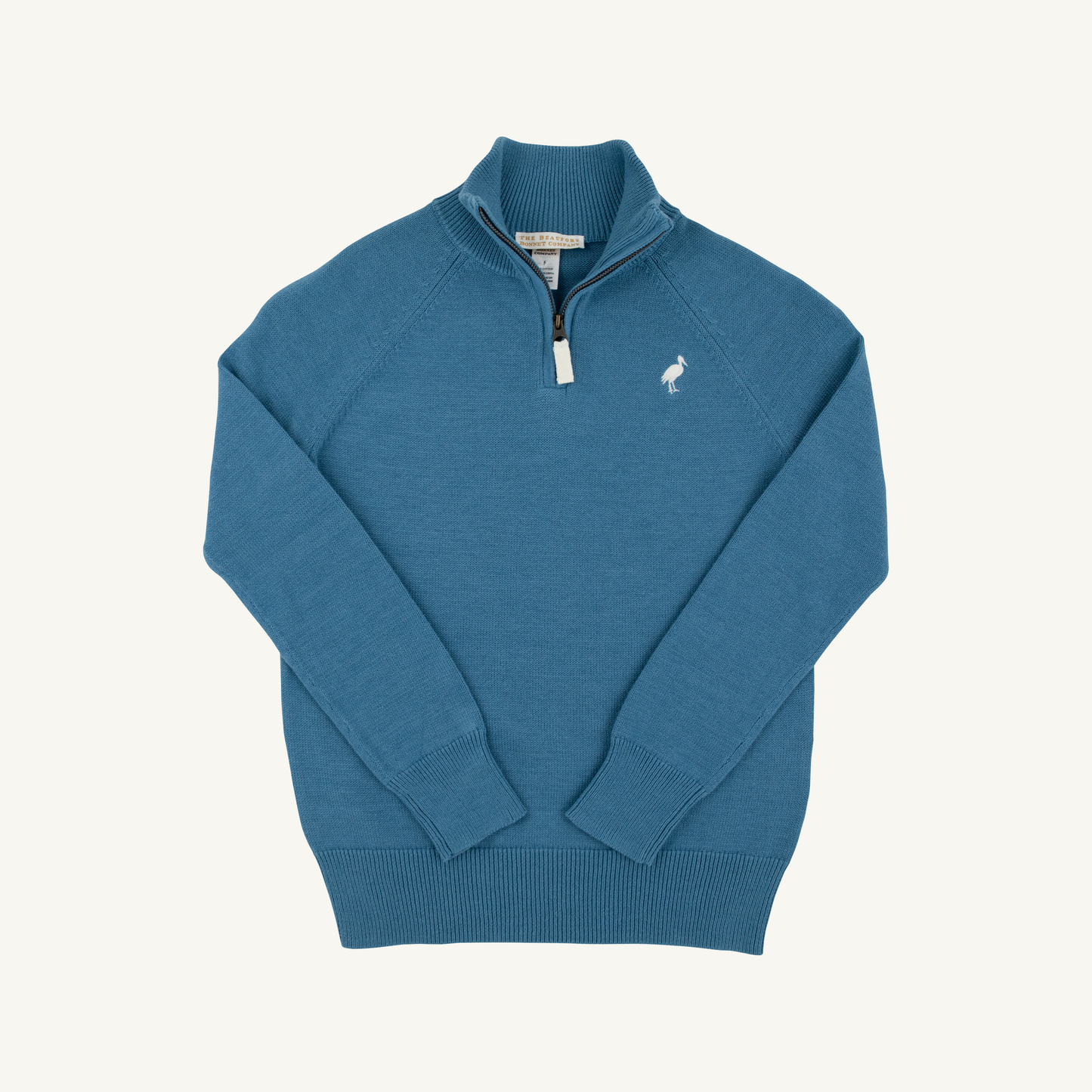 Hayden Half Zip Sweater | Barnsley Blue/Palmetto Pearl