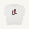 Isaac's Intarsia Sweater | Palmetto Pearl/ Cowboy Boot