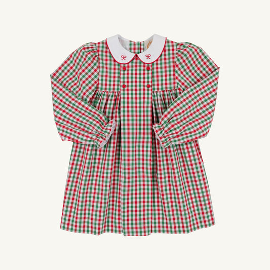 Della Marie Dress | Richmond Red and Kiawah Kelly Green Gingham
