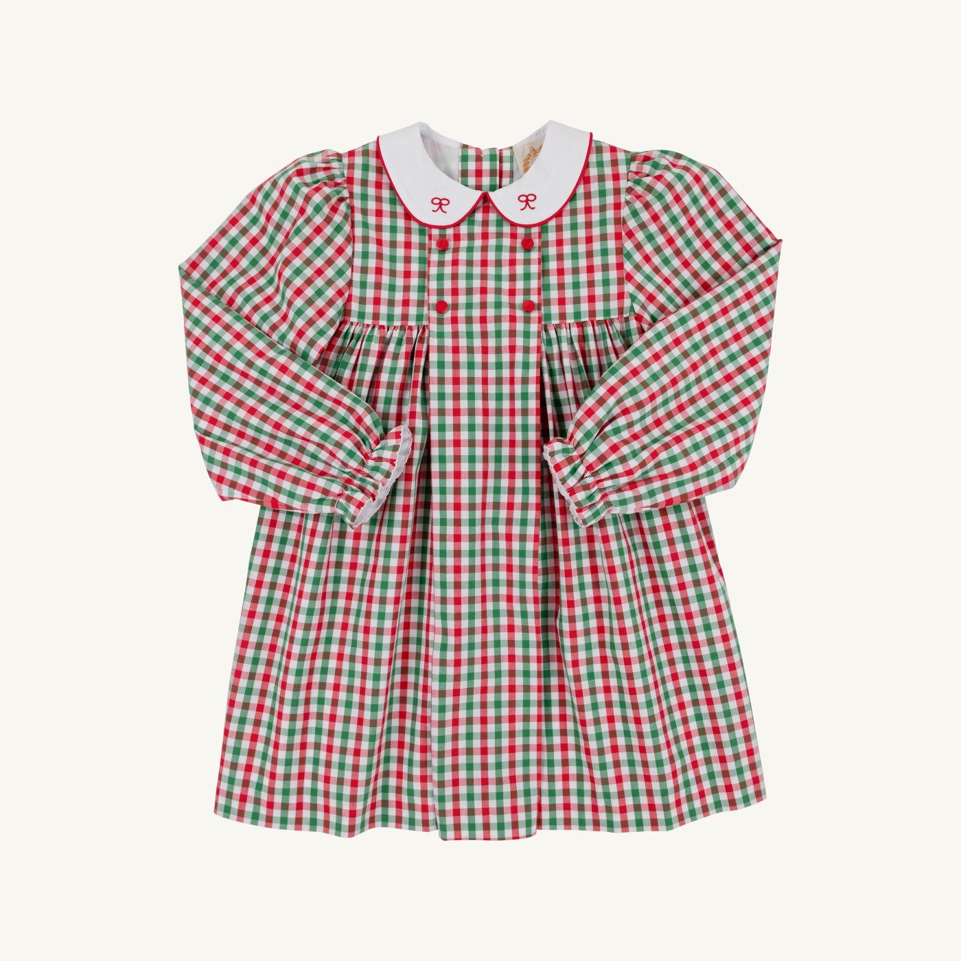 Della Marie Dress | Richmond Red and Kiawah Kelly Green Gingham