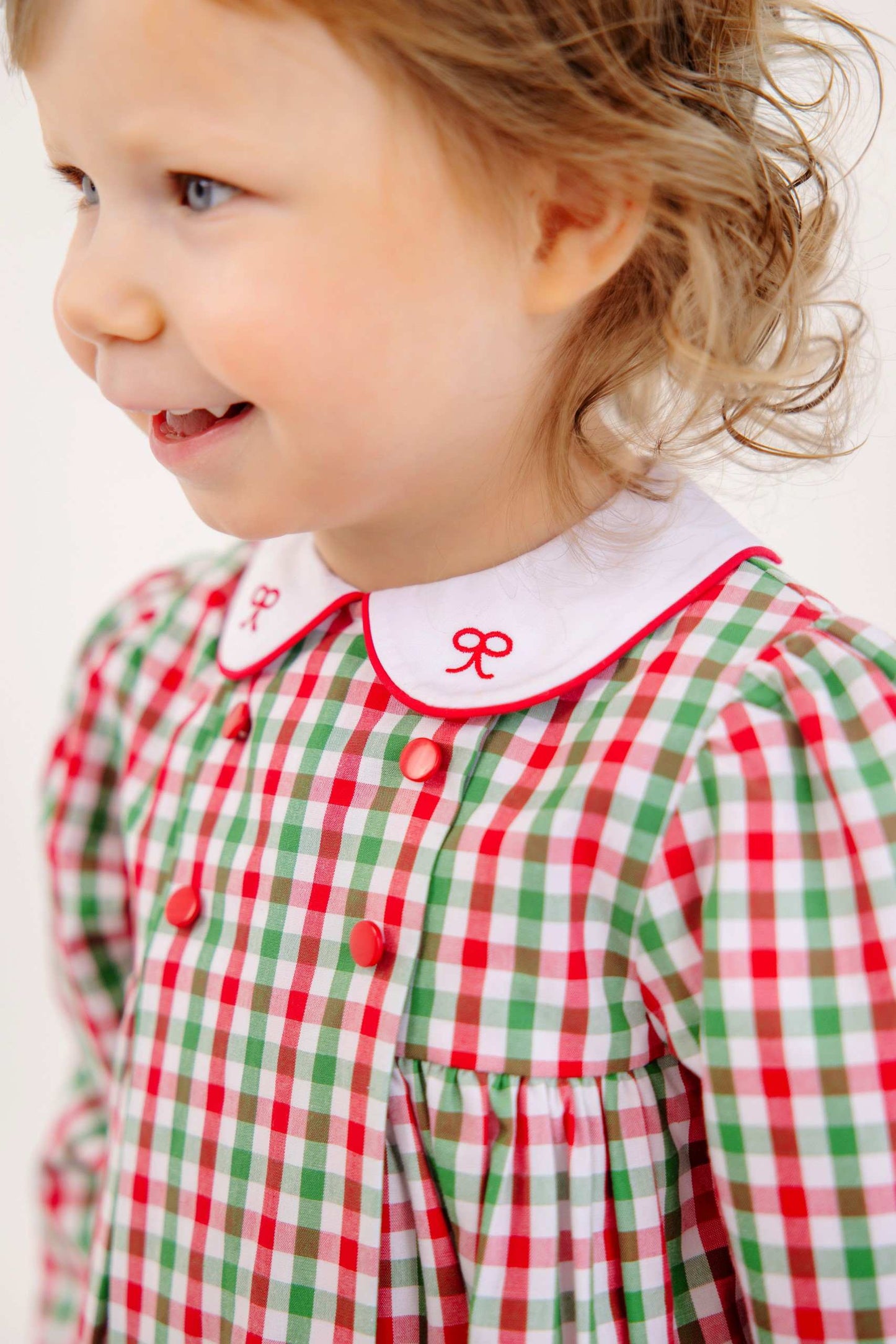 Della Marie Dress | Richmond Red and Kiawah Kelly Green Gingham
