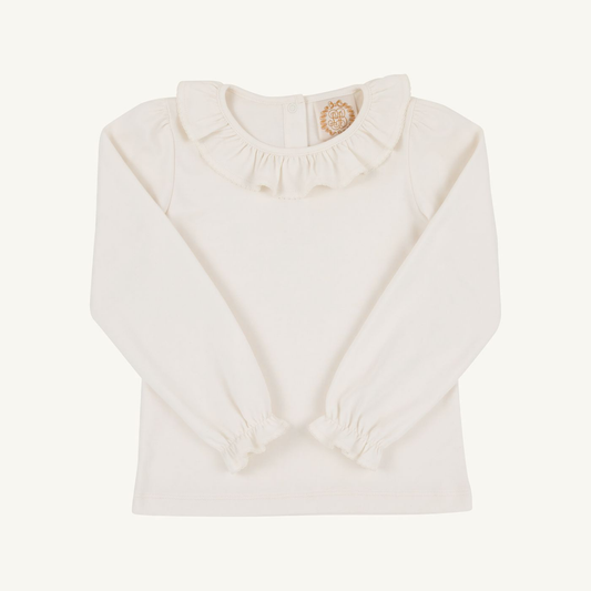 Long Sleeve Ramona Ruffle Shirt | Palemetto Pearl