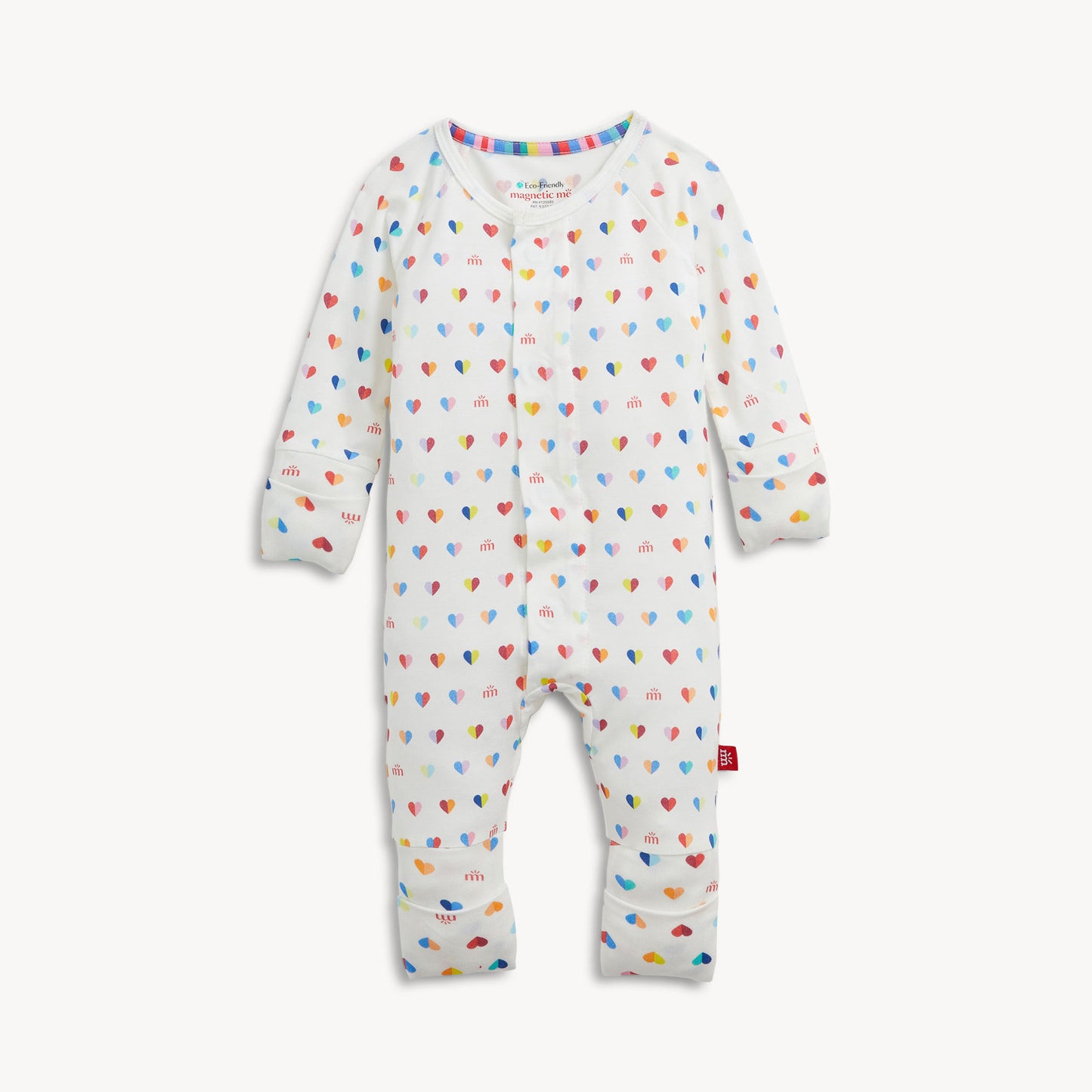 Branded Heart Modal Footie/Coverall