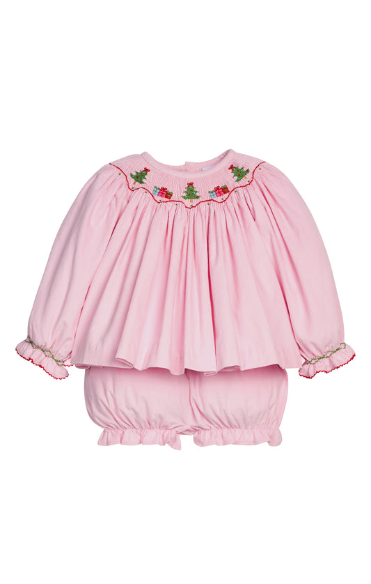 Smocked Bishop Bloomer Set | Holly Days