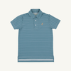 Prepletic Prim and Proper Polo | Summer County Stripe (Barnsley Blue)/ Keeneland Khaki