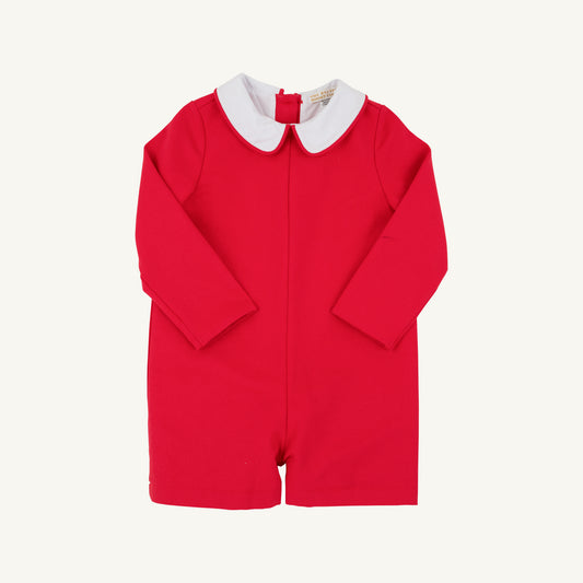 John Hall Jon Jon | Pique | Richmond Red/Worth Ave White