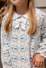 Long Sleeve Banks Bow Dress | Pima | Horse Bits and Bows/ Worth Ave White