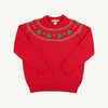 Isac's Sweater | Fairisle | Richmond Red/Christmas Trees