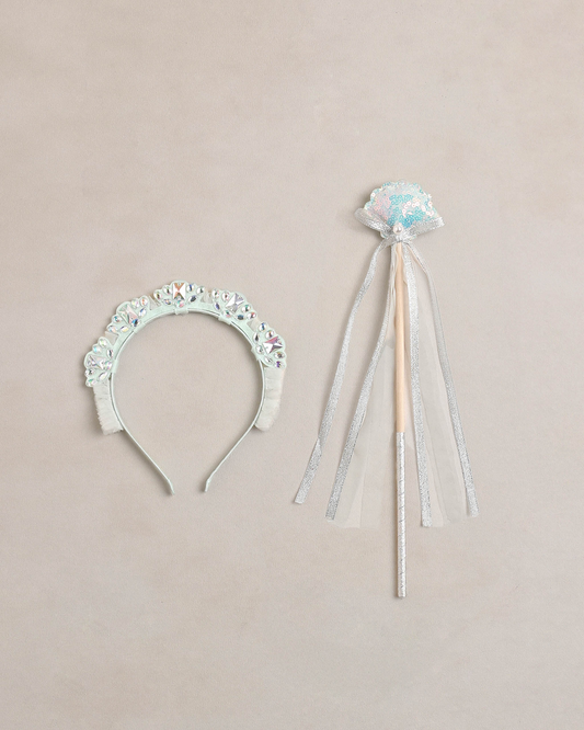 Mermaid Crown & Wand | Mist