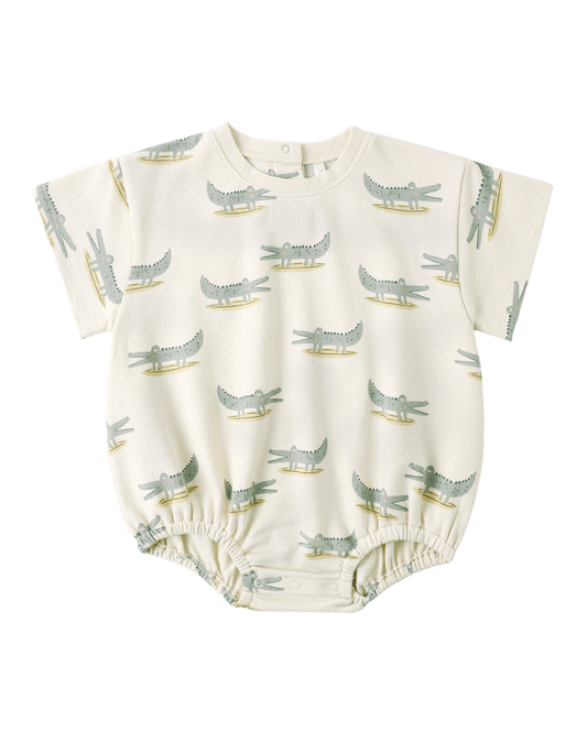 Relaxed Bubble Romper | Alligators