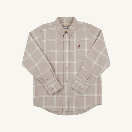 Dean's List Dress Shirt | Flannel | Thompson Park Plaid/ Gray Bay Brown