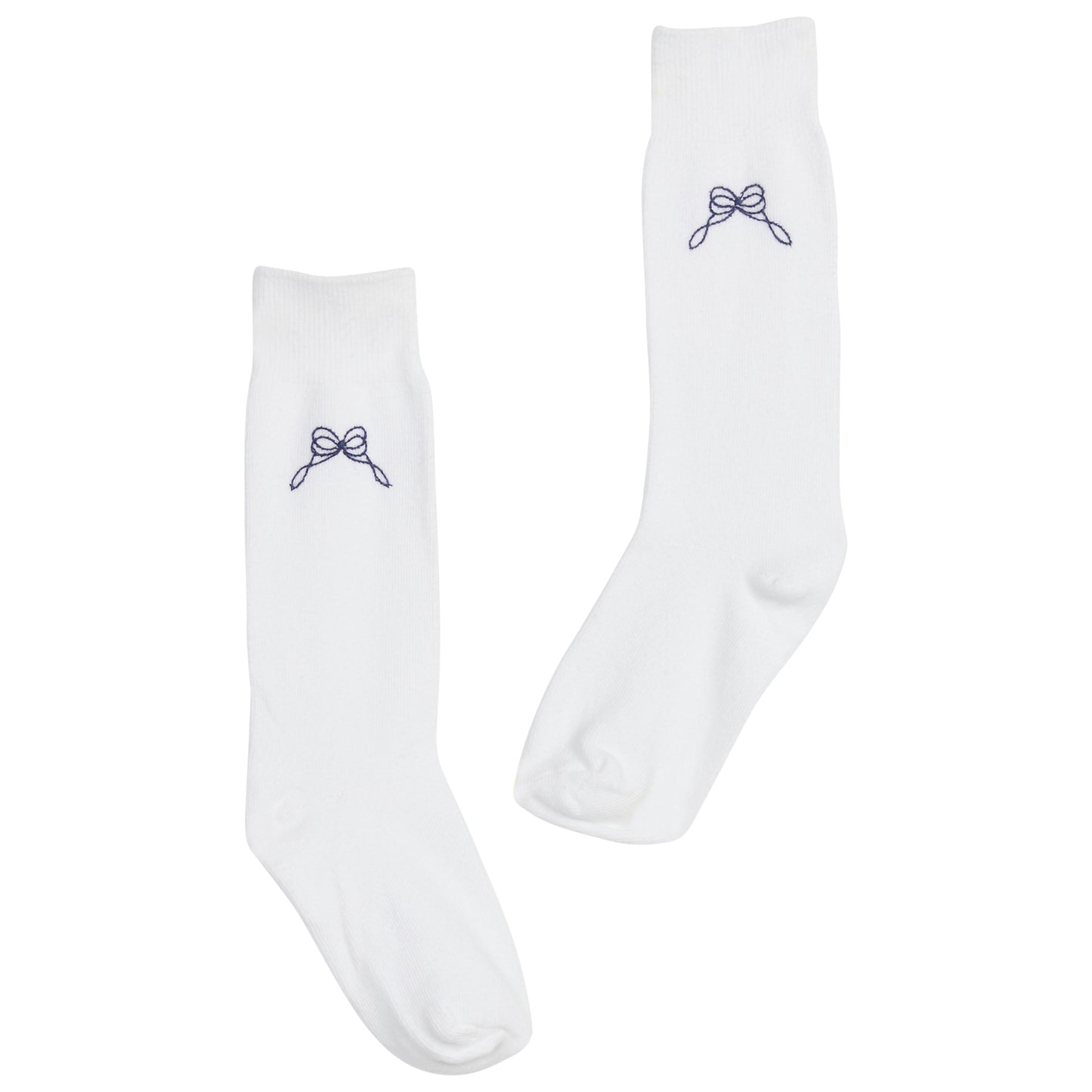 Knee High | Navy Bows