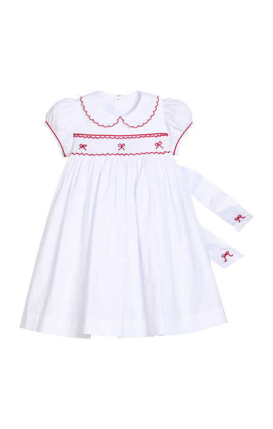 Smocked Louisa Dress | Red Bows