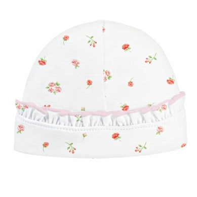 Rosebuds Printed Hat w/ Ruffle