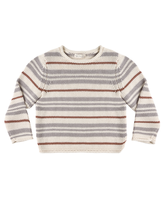 Jacques Sweater | Dusty Blue Stripe