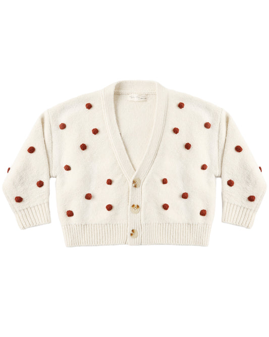 Boxy Crop Cardigan | Ruby Bubble