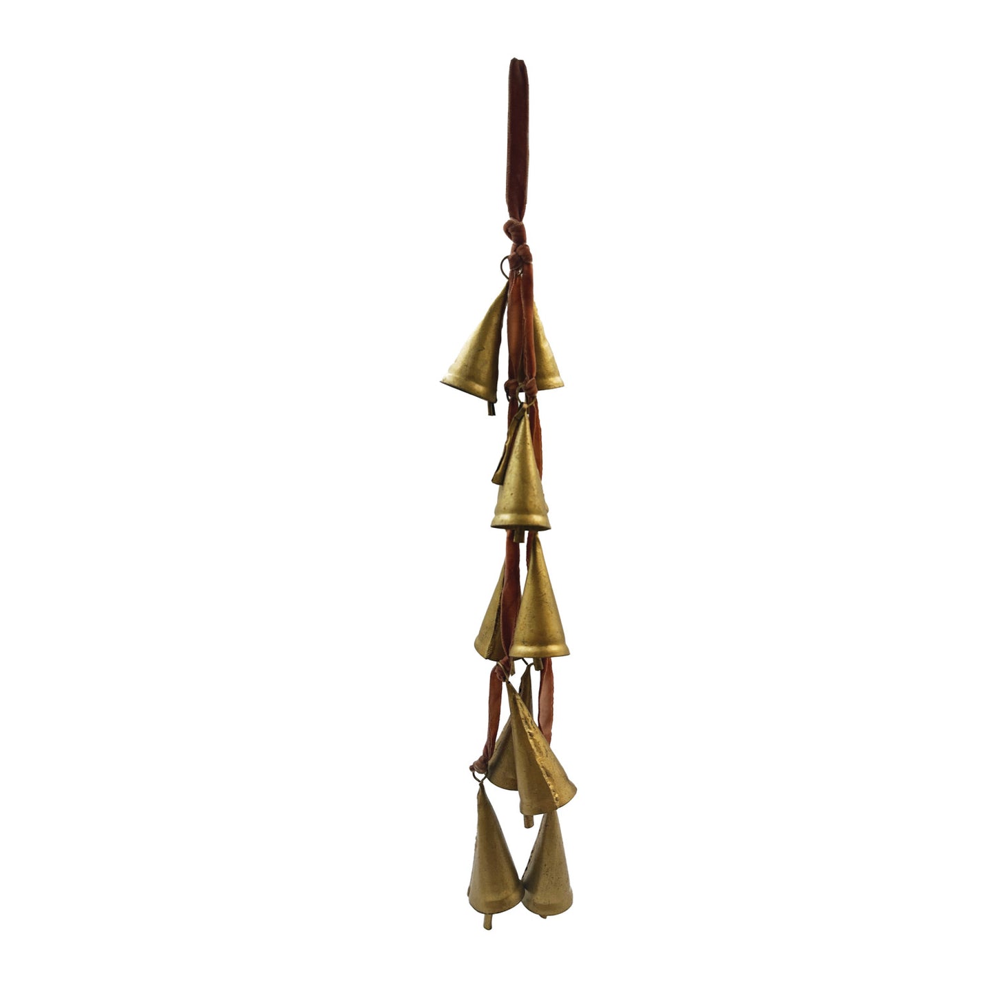Velvet Ribbon Door Hanger w/ Cone Shaped Bells