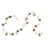 Brass Stars & Plastic Bead Garland | Gold/Red