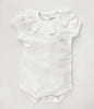 Broderie Short Sleeve Bodysuit | White