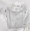 Broderie Short Sleeve Bodysuit | White