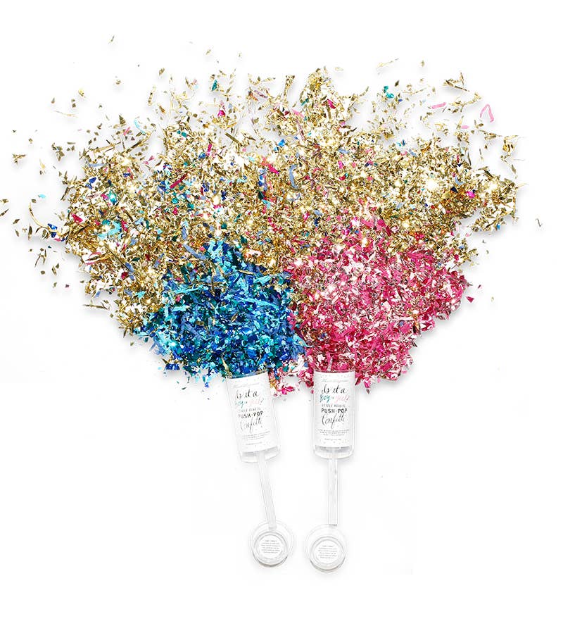 Gender Reveal Push-Pop Confetti - 2