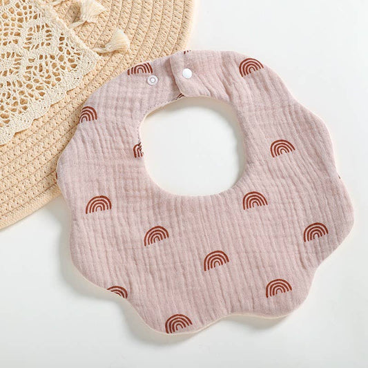 Organic Cotton Baby Rainbow Bibs