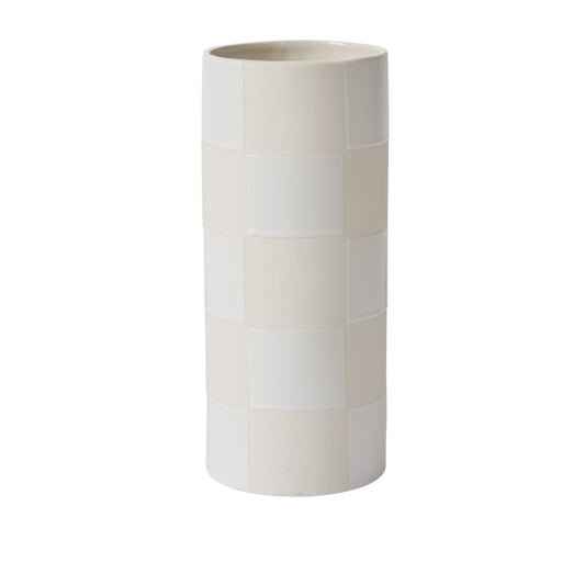 Checkerboard Vase 5"x12"