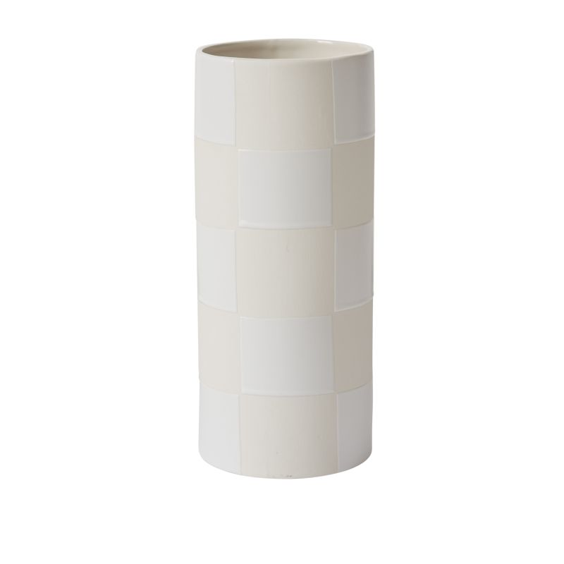 Checkerboard Vase 5"x12"