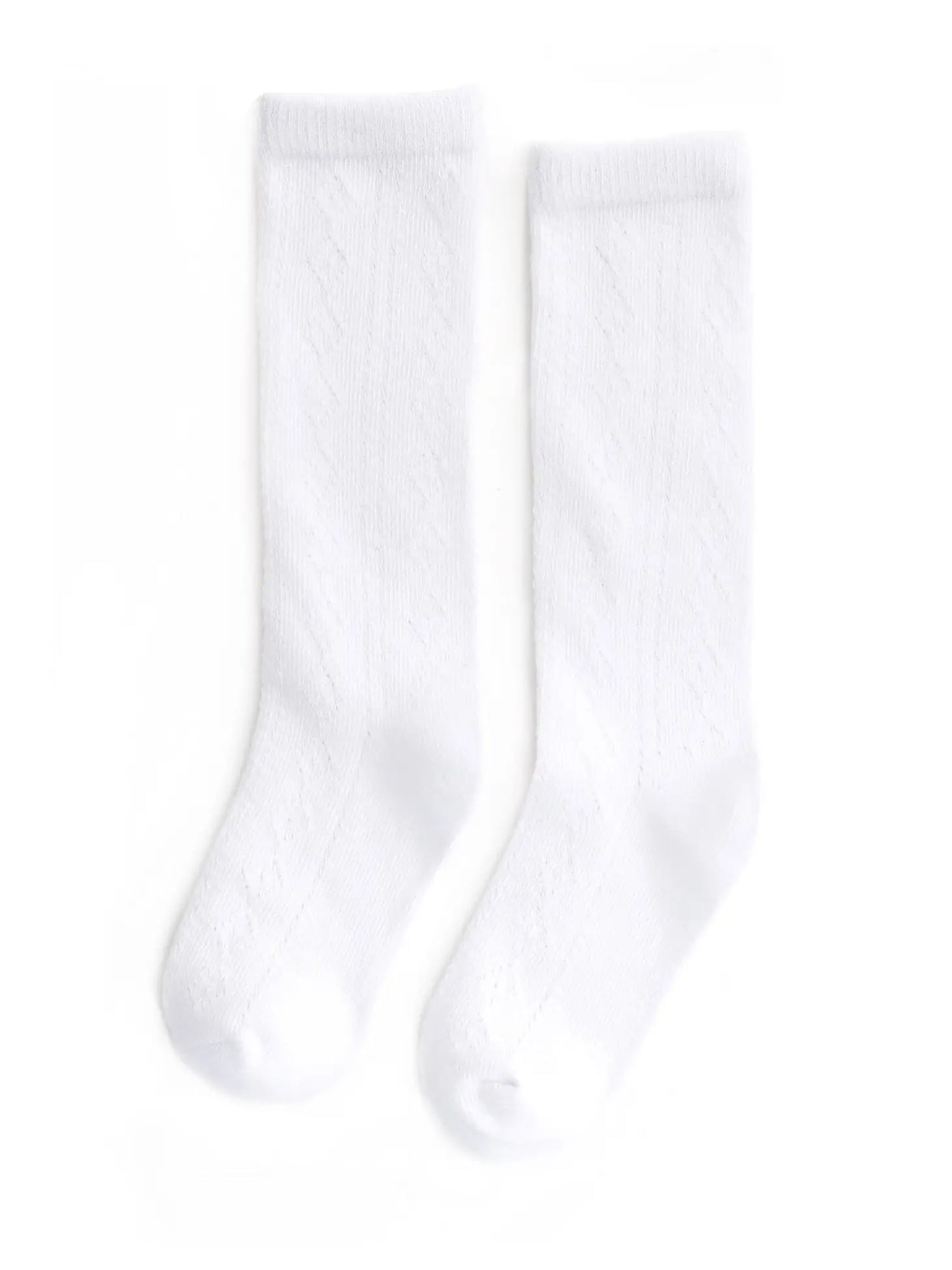 White Fancy Knee High Socks
