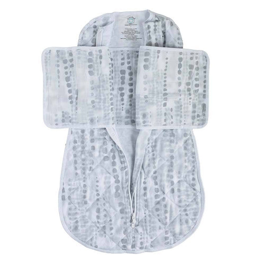 Dream Weighted Swaddle | Pebble Grey Shibori