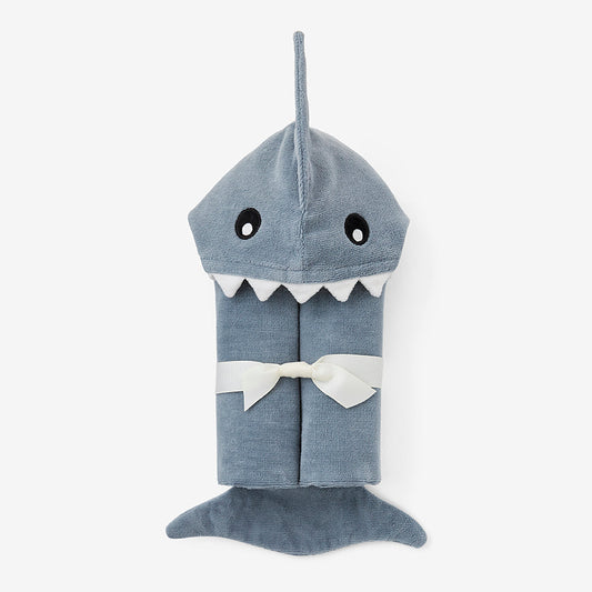 Hooded Bath Wrap | Slate Shark