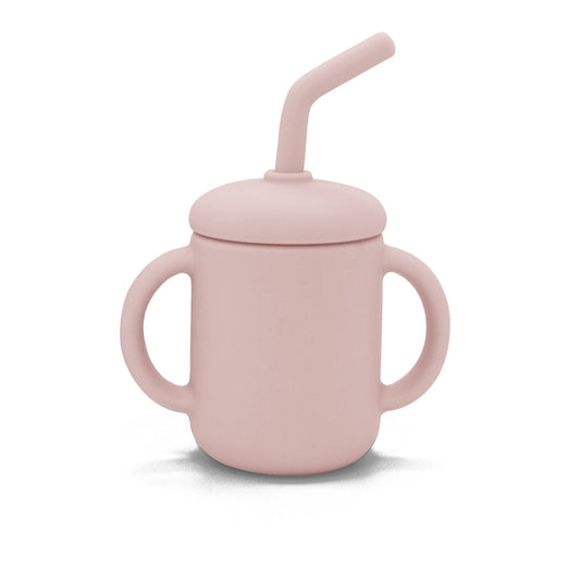 SiliSippy Cup with Straw | Pink