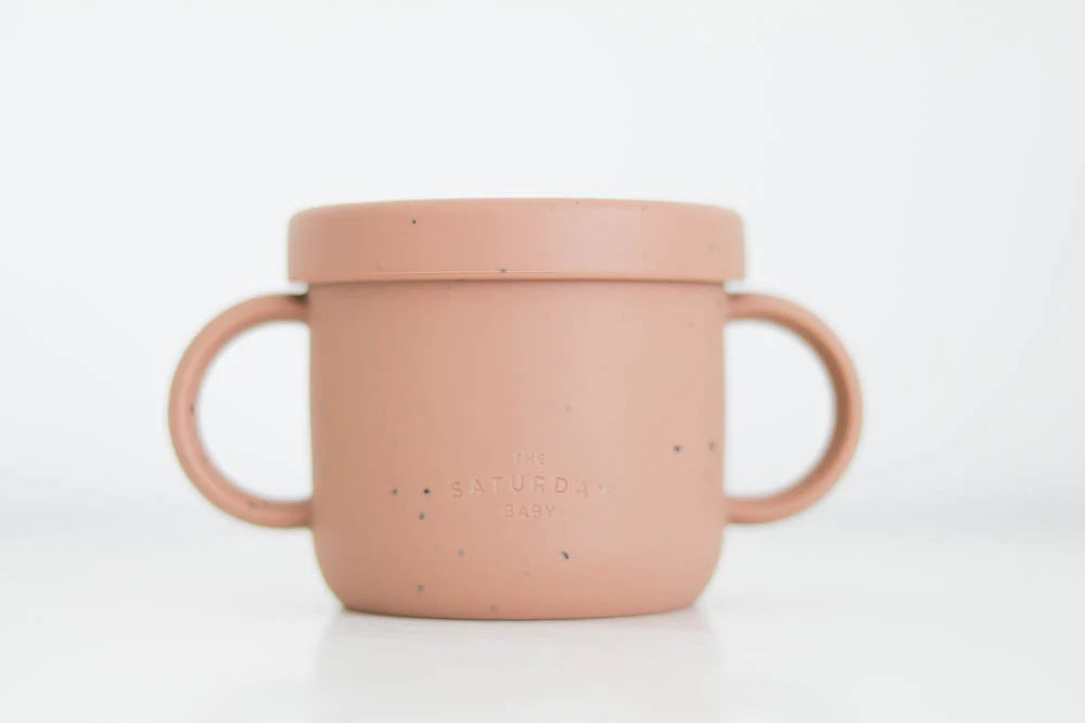 Silicone Snack Cup - Coral Speckled