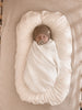 Basket Weave Baby Blanket - White