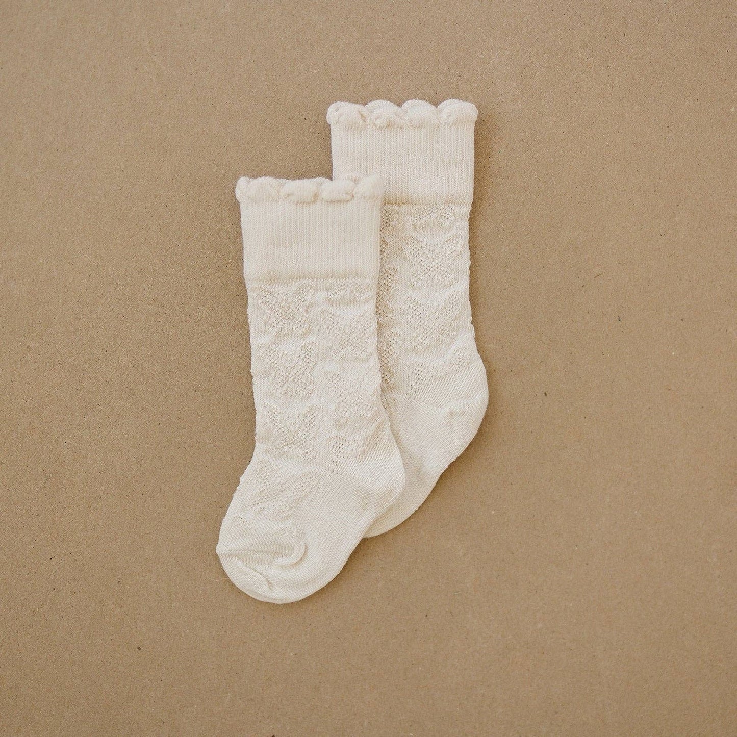 Butterfly Knee High | Cream