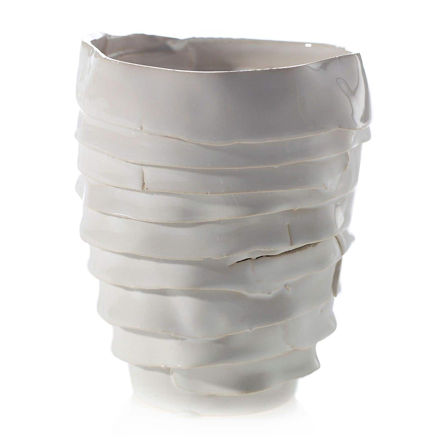 White Artsi Vase | 4" x 4.5"
